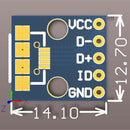 5Pcs Female Micro USB to DIP Adapter Converter 2.54mm PCB Breakout Board JR