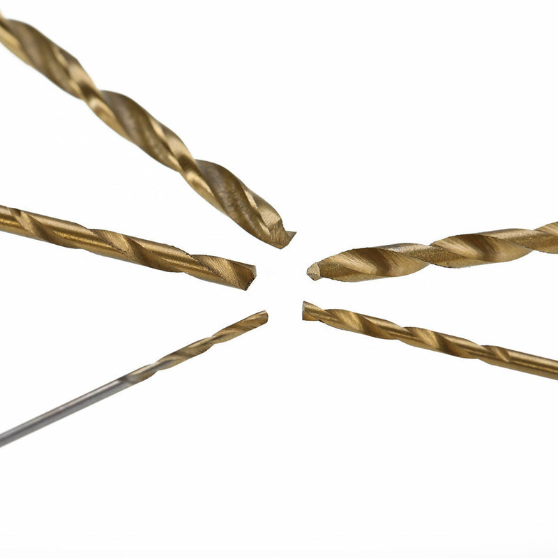 50pcs Titanium Coating High Speed Steel Drill Bit Set Tool 1/1.5/2/2.5/3mm Hot