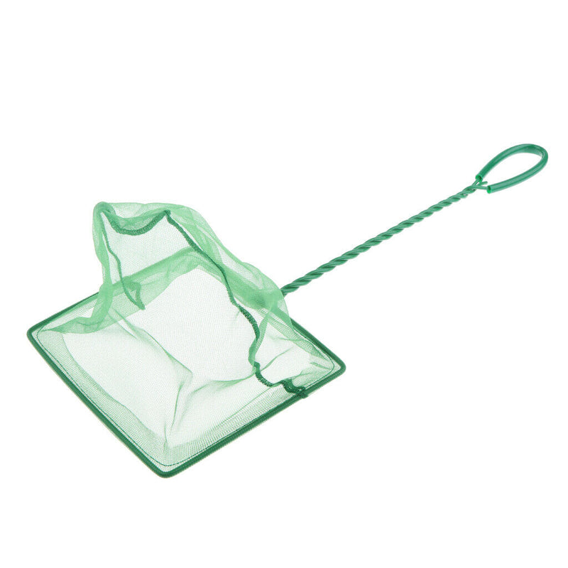 Set of 2, Aquarium Fish Tank Square Shrimp Small Betta Tetra Fish Net 10 & 6