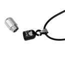2Pcs Mini Pill Vial Wish Capsule Heart Love Pendant Necklace Sweater Chain