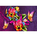 5D DIY Full Drill Diamond Painting Color Flowers Cross Stitch Embroidery