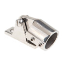 Solid Triangle Top Bimini Top Cap Eye End 1 inch (25mm) Boat Deck Hinge, Heavy
