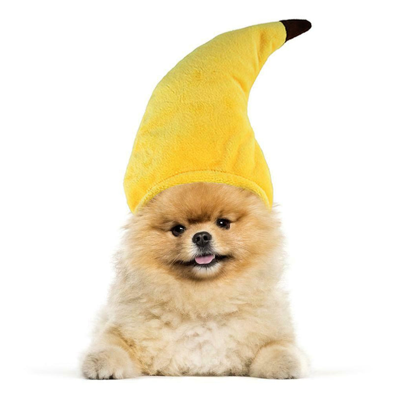 Banana Shape Pet Hat Adjustable Headgear Dog Cat Party Funny Headwear Props