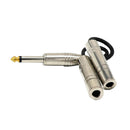 6.35mm  Jack Male to 2x 6.35mm Jack Female Audio Splitter Cable for Guitar,
