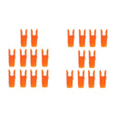 20 Pieces Plastic Orange Archery Bow Arrow Insert Pin Nock SHAFT TAILS