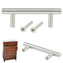 Pack With 20 Furniture / Cabinet / Drawer Handles Made Of Stainless Steel,  D3Y7