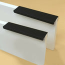 Fashion Black Hidden Cabinet Handles Zinc Alloy Kitchen Cupboard Pulls Draw E1U6