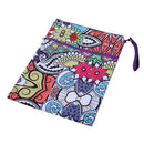 Waterproof Reusable Wet Bag Printed Diaper Nappy Bags with Two Zipper (A) A