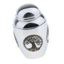 2pcs Stainless Steel Cremation Urn Keepsake Memorial Jewelry Ashes Holder