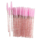 100 Pcs Disposable Mascara Wand Eyelash Brushes Women Extension Makeup Tools