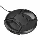 Univeral 77mm Center Pinch Snap-on Front Lens Cap for DSLR Camera S4U2
