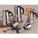 Stainless Steel Espresso Percolator Coffee Stovetop Maker Mocha Pot 6 Cups