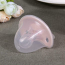 Anti-Dust Cover Baby Pacifier Flat Thumb Pattern Baby Nipples(Pink)