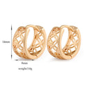 Hollow out Print Ear Clip South Korean Chic Ear Decoration Earrings