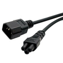 3 Mickey Pins IEC 320 C14 to C5 AC Extension Cord IEC320 for PDU