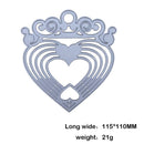 Hollow Heart DIY Scrapbook Embossing Craft Cutting Die Metal Stencils Gifts