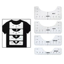 4 Pcs T-Shirt Alignment Tool, Vinyl Guide T-Shirt Calibration Ruler Shirt PVC