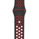 Soft Silicone Sport Replacement Wristband for Huami/Ticwatch (Black Red) A