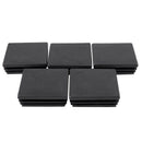 Square plastic plug cover protective caps for cables 60 mm x 60 mm 5 pieces B4X7
