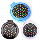 Rainbow Volume Massage Hair Brush Pocket Size Round Hair Brush Comb With Mi
