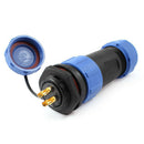 21mm 4 Pin Connecting Aviation Plug Waterproof Cable Gland w Cap