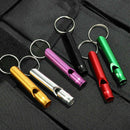 10pcs Aluminum Mini Emergency Survival Whistle Keychain Keyring Camping Tool