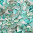 100g 7-11mm DIY Natural Amazonite Stones Mineral Specimens Crystal Stone A