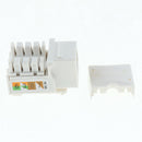 10 Pack Lot CAT6 RJ45 Keystone Jack Inline Coupler - White