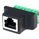RJ45 Female to Screw Terminal 8 Pin Connector Ethernet Cable Extender Adapter FT
