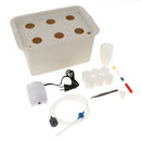 220V 6 Holes Indoor Small Hydroponic System Cabinet Box Home Garden Gray
