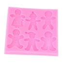 Xmas Gingerbread Christmas Silicone Mold Fondant Cake Mould Candy M JR
