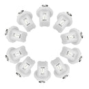 10x White T5 B8.5D 5050 2LED Car Dash Wedge Gauge Instrument Side Light Bulb