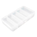 5 Compartments Storage Case Box Transparent Bait Tackle Container Organizer