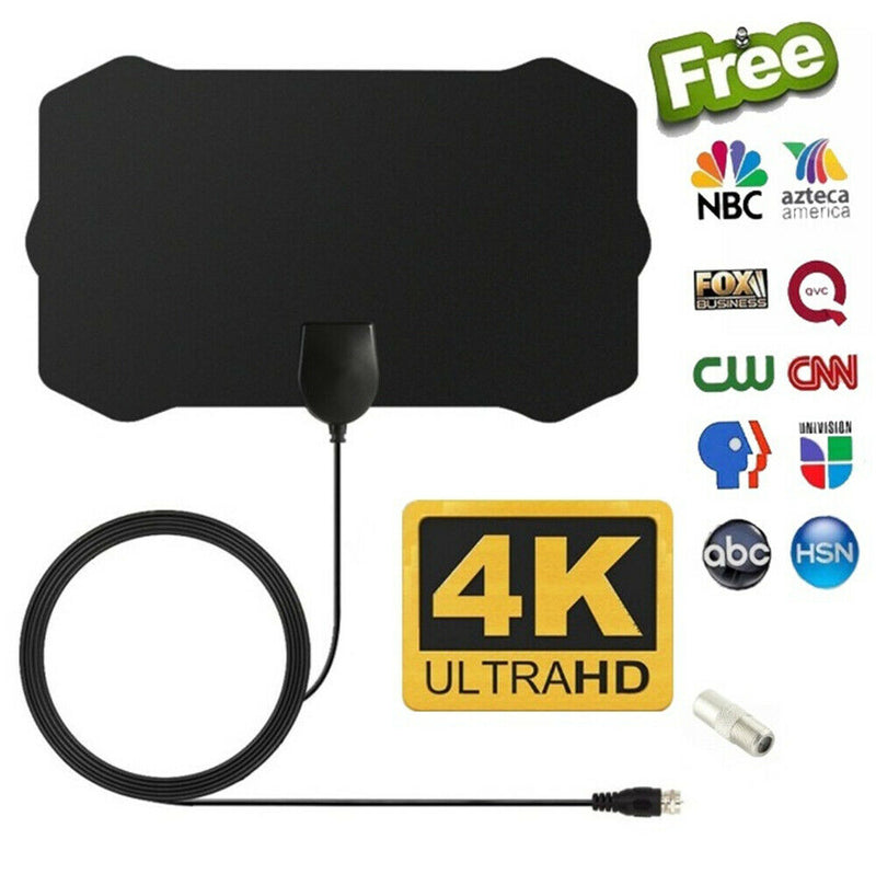 50 Miles Range TV Antenna Signal Booster Digital HDTV 4K 1080P F. Indoor Skywire