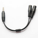 3.5mm Stereo Audio Male to 2 Female Headphone Mic Y Splitter Cable Adapter