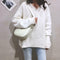 Women Retro Shoulder Bags Leather Money Purse Messenger Handbag (Beige) A