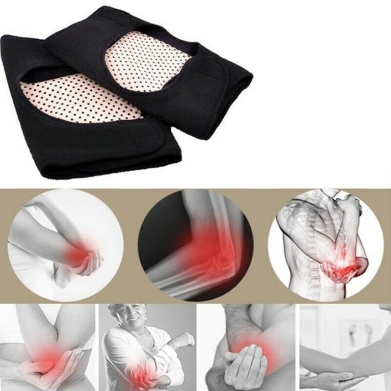 Magnetic Therapy Self-Heating Arm Elbow Brace Support Belt Tourmaline Pain  U2I4