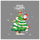 DIY Christmas Tree Bell Wall Stickers Home Shop Window Glass Decals Holiday Y6F4