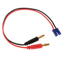 EC2 Charge Lead To 4mm Banana Plugs Charge Cable Silicone Wire 25cm/9.84''