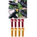 8Pcs Bicycle Handlebar Stem Screw M5x17mm Aluminum Alloy Bolt Fixed Gear MTB