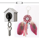 Feather Bead Dream Catcher Bag Purse Clutch Keyring Key Chain Ring Keychain
