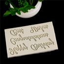 Blessing Letters silicone fondant molds cake decorating tools chocolate moul Gw