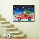 Christmas Car 5D DIY Full Round Diamond Painting Manual Mosaic Kit for Gift