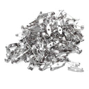 100 Brooch Backs Bar Safety Pins 15mm Catch Findings Small Tiny L8N2