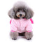 Pet Puppy Dog Comfortable Rabbit Shape Jacket Warm Plush Coat Pink