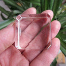 1X Crystal Clear Square Block Sphere Rocks Base Stand Holder Stone Display R5K2