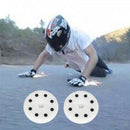 2 pcs Replacement Slider Block for Skateboard Longboard Sliding Gloves White