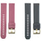 2pcs 20mm Universal Soft Rubber Silicone Skin-Friendly Sweatproof Smart Watch