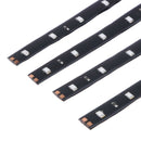 Blue 4pcs 30CM/15 LED Car Motors Truck Flexible Strip Light Waterproof 12V A