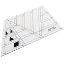 Trapezoid Quilts Plastic Ruler Sewing Patchwork Ruler Tools Tailor Craft DIY FT